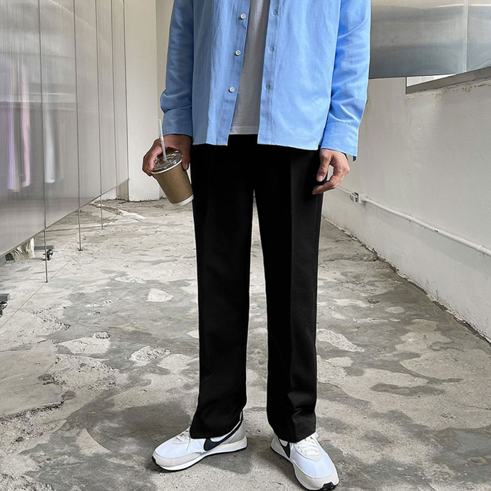 퀄리티 와이드 링클프리 슬랙스