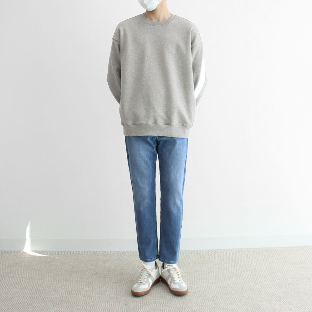 롱&숏 라이크 히든밴딩 데님 팬츠