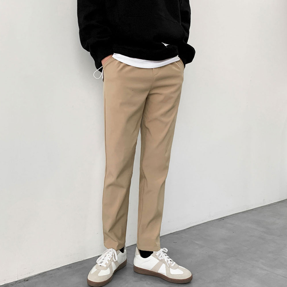 감탄 본딩기모 밴딩 슬랙스