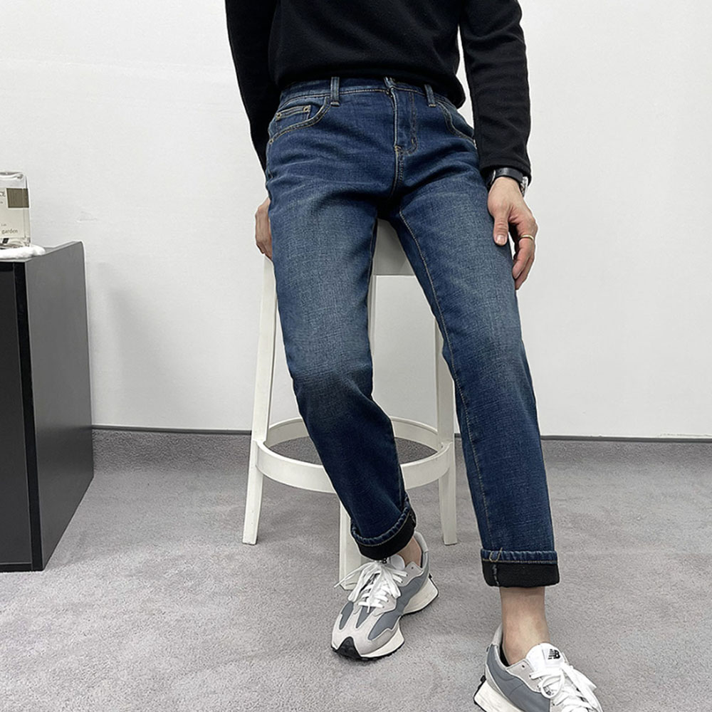 워싱 기모본딩 스판 데님