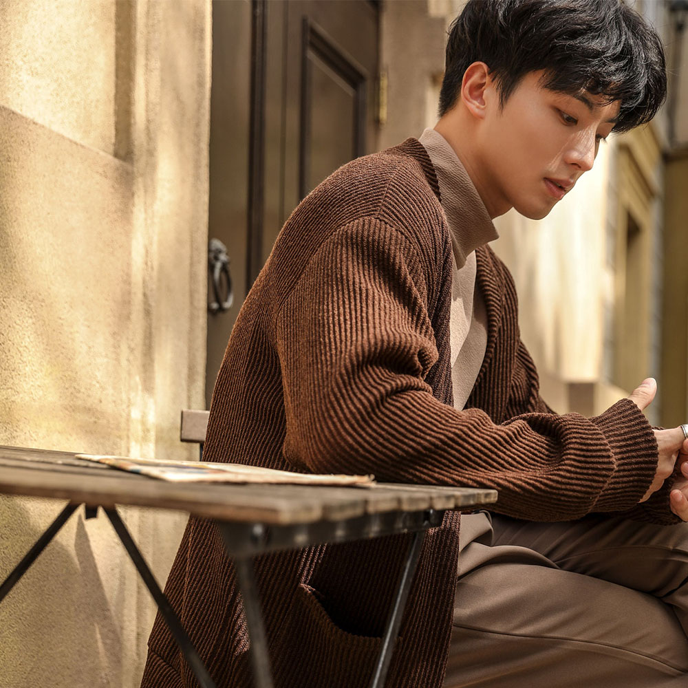 델리 오버핏 니트 가디건