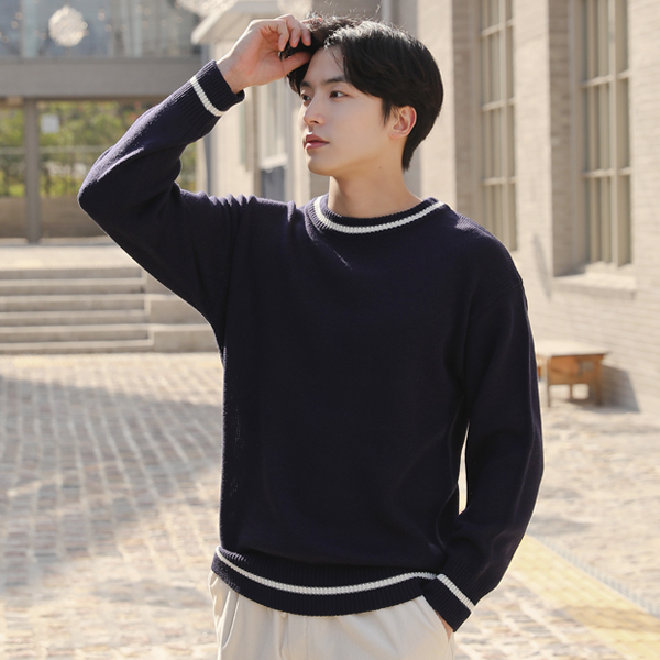 14컬러 하이브 라운드 니트