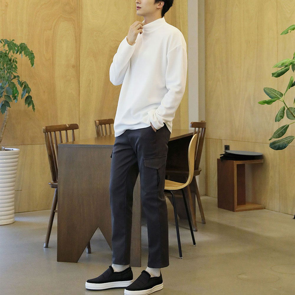 포근한 오버핏 후리스 반폴라