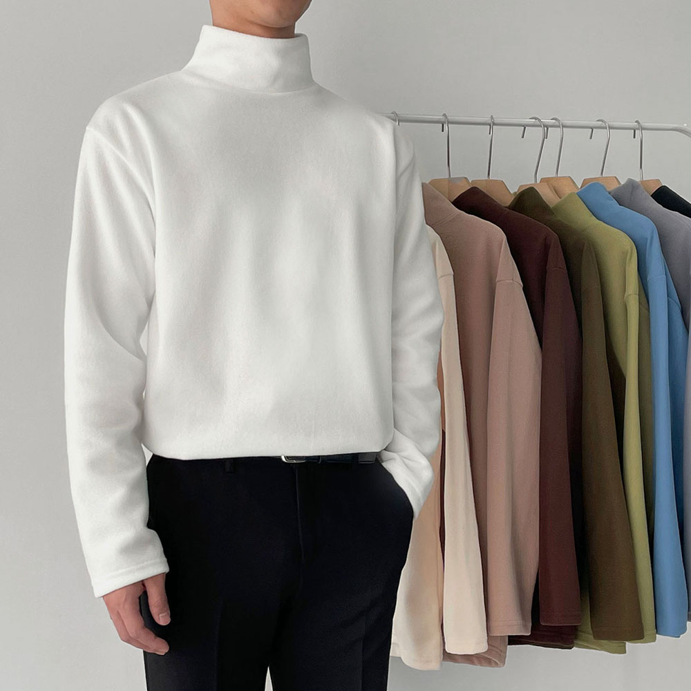 부들 후리스 반폴라 티셔츠