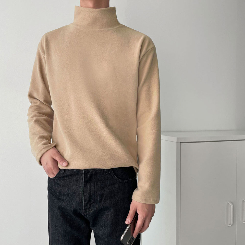 부들 후리스 반폴라 티셔츠