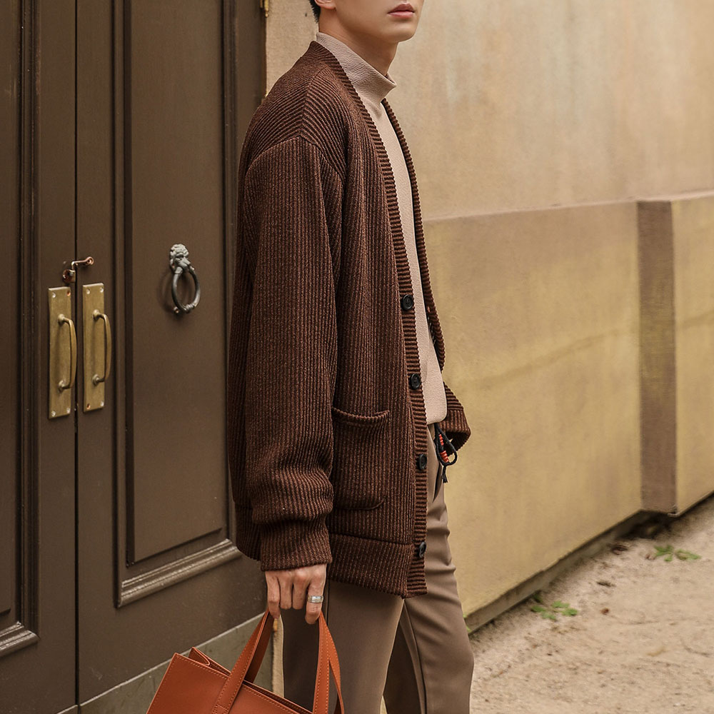 델리 오버핏 니트 가디건