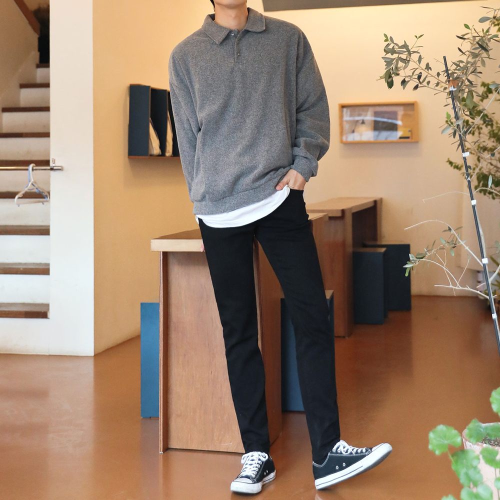 소프트한 오버핏 후리스 카라티