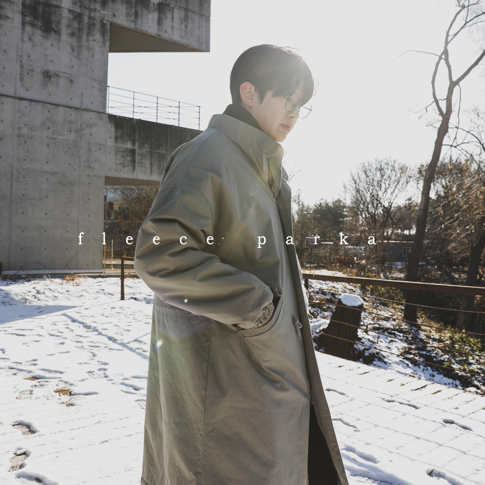 후리스 오버핏 개파카 야상