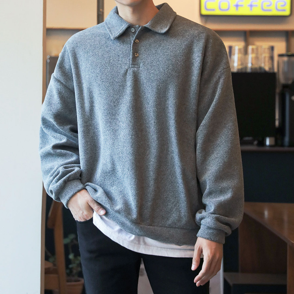 소프트한 오버핏 후리스 카라티