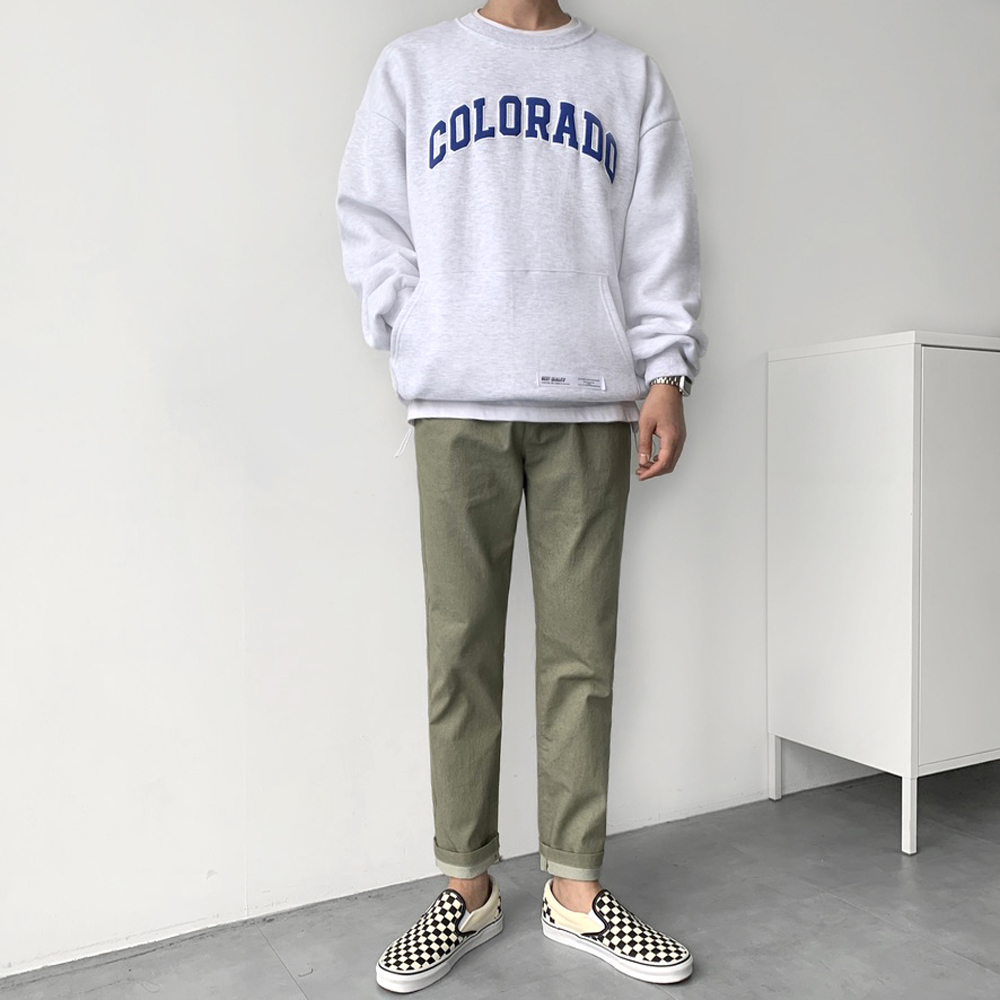 콜로라도 스트링 기모 맨투맨