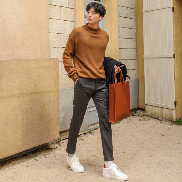 포밍 반폴라 베이직 니트